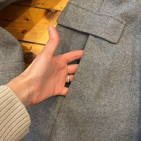 Comptoir des Cotonniers Grey Coat with Hood - Picture 6 of 9